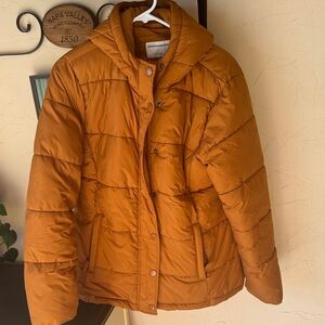 Amazon Essentials Orange Puffer Jacket
